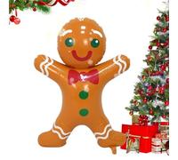 Casse-Noisette Gonflable de Noël - Bonhomme en d'épices Gonflable | Nain de Noël Gonflable pour décoration d'intérieur, décoration de Noël extérieure Mignonne pour Jardin, pelouse, intérieur