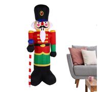 Casse-noisette gonflable d'extérieur - Décoration LED étanche à gonfler - Décoration de Noël gonflable géante - Pour la famille, les amis, l'intérieur, les vacances, la pelouse, le jardin, la maison