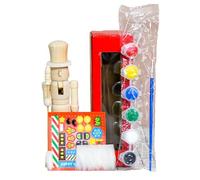 Casse-noisette inachevé - Figurine de soldat de bureau pour les vacances, marionnette casse-noix vide en bois | Ornement de table pour décorations de Noël | Figurine de casse-noix pour enfants