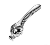Casse-noix en alliage d'aluminium pour noix et noisettes - Ouvre-noix ergonomique avec poignée antidérapante - Outil de cuisine robuste pour casser les coquillages, facile à nettoyer, argent, 18 cm
