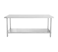Casselin Table de travail inox - Blanc