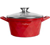 Casserole 10 L, marmite à soupe antiadhésive, cocotte pour induction 32 cm, cocotte en fonte d'aluminium