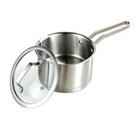 Casserole: 16 Cm Petite Casserole Induction, 1.8l Résistante Casseroles Inox Avec Couvercle En Verre Et Fond à 3 Couches Pour Tous Les Types De Feux, Y Compris L’induction