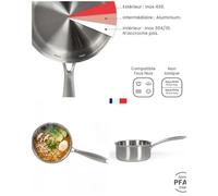 Casserole 16cm En Acier Inoxydable Antiadhésif Tous Feux Dont Induction - Pour Brigade