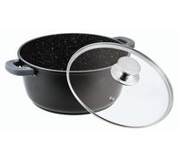 Casserole 18 L, marmite à soupe antiadhésive, cocotte à induction 40 cm, cocotte en fonte d'aluminium
