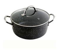 HIGH SAUCEPAN GRANITE 28 cms.
