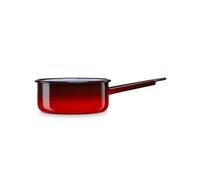 Casserole à Lait, Acier Emaillé 10cm, Bouilloire Poignée 0,45L Induction Vintage Ignea Rouge