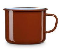 Casserole à Lait, Acier Émaillé 12cm, Bouilloire Émaillée 1,2L Induction Vintage Briebe Terra Marron 12 G