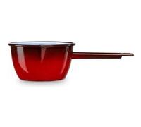 Casserole à Lait, Acier Émaillé 14cm, Bouilloire Poignée 1,1L Induction Vintage Briebe Ignea Rouge 9