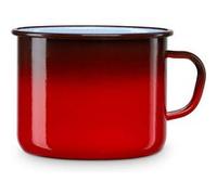 Casserole à Lait, Acier Emaillé 16cm, Bouilloire Emaillée 2,2L Induction Vintage Ignea Rouge