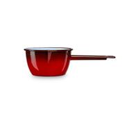 Casserole à Lait, Acier Emaillé 18cm, Bouilloire Poignée 2,15L Induction Vintage Ignea Rouge