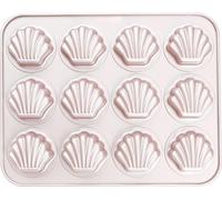 Casserole à madeleine antiadhésive, 12 cavités Heavy Duty Cookies Trays Pour la cuisson au four, Warp Resistant Seashell Form Madeleine Moules à gâteaux