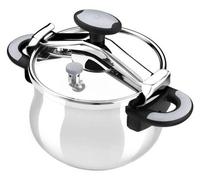 Casserole à pression en acier inoxydable 18/10, 11 litres, couvercle à encastrement