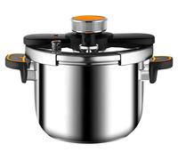 Casserole à pression, en acier inoxydable, 6 litres, capacité utile de 4 litres