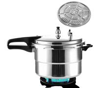 Casserole à pression, en alliage d'aluminium, adaptée aux plaques de cuisson à gaz et à induction, 7 litres