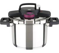 Casserole à pression – Induction – GSW – Easy Click – 6 litres – Ø 22 cm – Acier inoxydable 18/10 massif