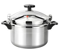 Casserole à pression multifonctionnelle - 7 litres - Alliage d'aluminium - Pour plaques de cuisson à gaz - Fermeture de sécurité - Blanche