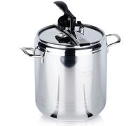 Casserole à pression - PROFI - En acier inoxydable - 9 litres - Compatible avec les plaques de cuisson à gaz et à induction - Diamètre 22 cm - e LFGB