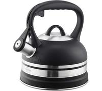 Casserole à riz 2,3 L - Casserole en acier avec sifflet - Idéale pour les voyages - Noire