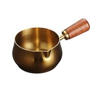 Casserole à soupe - Casserole de 7,9 cm | Casserole en acier inoxydable - Mini chauffe-lait avec bec verseur et poignée pour ketchup au beurre - 180 ml 304 de qualité alimentaire, idéal pour chauffer