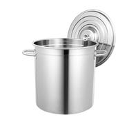 Casserole à soupe Commercial Marmite Avec Couvercle Acier Inoxydable 35L/50L/70L universelle en acier inoxydable marmite Traiteur pot Marmite Convient À La Cuisson (50L)