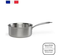 Casserole Acier Inoxydable 18/10 Brigade 20 cm, Triply, Tous Feux Dont Induction, Fabriquée en France