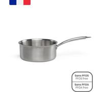Casserole Acier Inoxydable Triply Brigade 18 cm, Tous Feux Dont Induction, Fabriquée en France