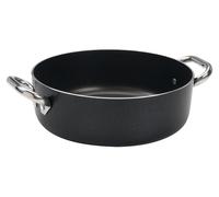 Casserole Agnelli AL-Black ALSA106SS24, en aluminium, diamètre 24 cm, avec revêtement antiadhésif