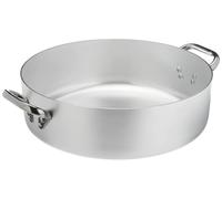 Casserole Agnelli ALMA10636, 11,5 l, aluminium, acier inoxydable, aluminium, acier inoxydable, vitrocéramique, gaz, halogène, induction, plaque de cuisson étanche, acier inoxydable, acier inoxydable