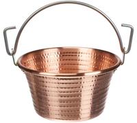 Casserole Agnelli Family Cooking, en cuivre, avec anse en laiton, diamètre 28 cm