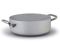 Casserole Agnelli, gamme ALUMINUM LINE, modèle ALMA104PI28, en aluminium, diamètre 28 cm, compatible avec les plaques à induction