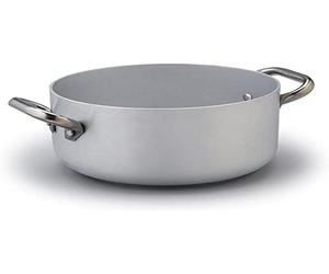 Casserole Agnelli, gamme ALUMINUM LINE, modèle ALMA104PI28, en aluminium, diamètre 28 cm, compatible avec les plaques à induction