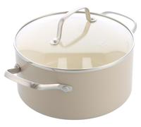 Casserole antiadhésive en céramique GreenChef Nordics, avec couvercle en verre, 20 cm / 3,1 litres, compatible induction