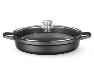 Casserole antiadhésive, HENDI, 4,3 L, noire, 425 x 332 x (H) 70 mm