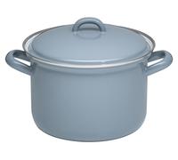 Casserole avec couvercle, 16 cm, 1,5 litre, émail, gris clair