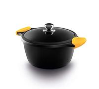 Casserole avec couvercle en argent/inox, polie, pour cuisinière, avec couvercle inclus