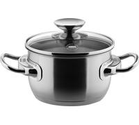 Casserole avec couvercle en verre 16, 20 ou 24 cm, inox, poli - Injoy® sans vitrification