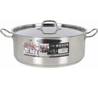 Casserole avec couvercle Quttin Acier inoxydable - 9,5 L