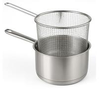 Casserole avec insert, en acier inoxydable, diamètre 16 cm, capacité 1,8 litre, compatible induction