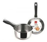 IBILI - Saucière avec panier Induktion, 18 cm, Acier inoxydable, Compatible avec l’induction, Friteuse