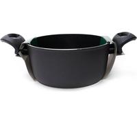 Casserole Ballarini 130 932L-O, en aluminium, diamètre 24 cm, compatible avec les plaques à induction, revêtement antiadhésif
