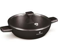 Casserole basse avec couvercle, 28 cm, Blaumann BL3999 | Noir Argent
