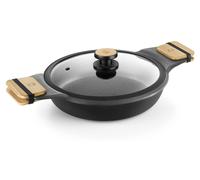 Casserole basse de 36 cm, en aluminium coulé, antiadhésive, sans PFOA, compatible induction