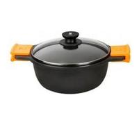 Bra Casserole haute Efficient 24 cm - Fonte d'aluminium, antiadhésif sans PFOA, couvercle verre