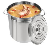 Casserole, capacité de 50 l, construction robuste en acier inoxydable, couleur argent, 5 l