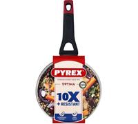Pyrex - Casserole 20 cm avec couvercle Optim Aluminium - Antiadhésif sans PFAS - Induction