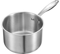 Casserole de 2,5 litres avec cuiseur vapeur, casserole en acier inoxydable avec couvercle en verre, casserole polyvalente en acier inoxydable antiadhésif avec poignée ergonomique, compatible avec le f