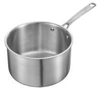 Casserole de 4 litres, casserole en acier inoxydable avec couvercle en verre, petite casserole de cuisson polyvalente en acier inoxydable antiadhésif avec poignée ergonomique, compatible avec le four,
