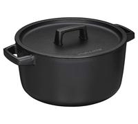 Casserole émaillée avec couvercle, capacité de 4 L