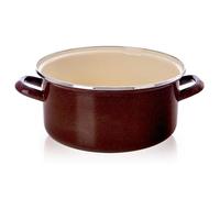 Casserole Émaillée Brown - 4 Litres - 30 cm x 24 cm - Brun et Beige